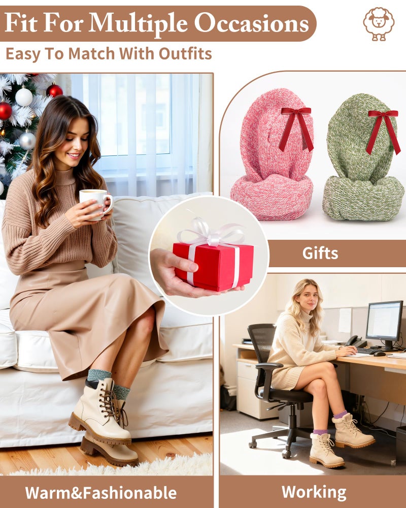 YSense جوارب صوف YSense للنساء، جوارب شتوية هدايا للنساء دافئة للمشي في الطبيعة - Image 5